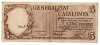  5 Pesetas Espagne 1936 Catalunya Cinc Pessetes Span 1936 Catalunya 