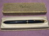  Vintage Parker Slimfold Fountain Pen 14k Gold NIB Dark Blue Boxed 