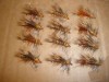  1 Dozen Stimulator Flies 3 Model Fly Fishing Green Hare´s Ear and Red 