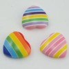  New 1 Pcs 20mm Multicolor Streak Love Resin Random Color Sunday 