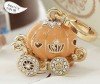  Orange Pumpkin New Fashion Swarovski Crystal Carriage Charm Pendant Gift 