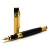  Hero 901 Black Gold Medium Fountain Pen New 