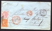  Chile British P O at Valparaiso on 1872 Cover to France 