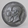  France Napoleon III Emperor Eugenie Zinc Medal Pavillon Du Nord 