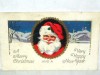  1910 Postcard Merry Christmas Happy New Year Santa Claus 