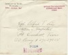  1945 US Spanish Consulate Registered Free Mail to ft Crockett TX D 