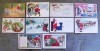  Lot of 10 Antique Vintage Santa Claus Christmas Postcards 1907 to 1917 Damaged 