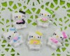  Mix Color 20pcs Resin HELL0 Kitty Cats Flat Back Cabochons T449 