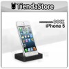  Base de Carga Dock Para iPhone 5 Lightning Sincroniza Cargadora Negra Soporte 