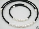  7 8mm White Akoya Cultured Pearl Necklace Bracelet 