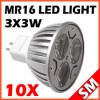  10x MR16 3 3W 9W 100 Epistar LED Light Bulb Lamp Warm Cool White DC 12V Hot New 