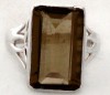  5 68cts Luxury Chocolate Smokey Topaz OCTA 925 Sterling Silver Ring Sz 8 A1809 