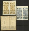  Spain REVENUES Madrid Cedulas 1899 Imperf Set 