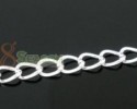  10M Silver Plated Link Chains 5 5x3 5mm Findings 