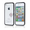  Deluxe Anti Slip Case Skin Cover Bumper for Apple iPhone 4 4G 4S Black White 