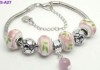  One Beautiful Charm Bracelet Fit Porcelain Beads s A27 