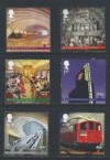  2013 Fine Used London Underground The Art of The Poster Stamp Set 