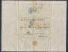  GB 1856 Folded Letter London PF Via Calais to Barcelona Spain 8364 