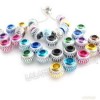  80x 150596 Aluminium Beads Charms Mix Color Fit Bracelet DIY Ornaments 