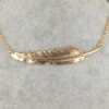  Fashion Simple Charm Gold Tone Metal Leaf Pendant Necklace 