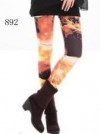  Galaxy Space Cosmic Tie Dye Graphic Digital Printed Tights Leggings Pants 892 