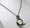  Bronze Tone Necklace Chain Quartz Pocket Watch 86cm 33 7 8