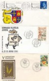  3 Sobres Matasellos Palencia Exfilna Rodillo 1980 Mortadelo 81 Flor Y Planta 77 