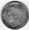  España 1 Peseta de 1 900 Alfonso XIII Plata Silver 