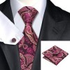  C 286 Mens 100 Silk Neckties Tie Hanky Cufflinks Sets Free Start from $0 01 