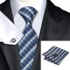  C 264 Mens 100 Silk Neckties Tie Hanky Cufflinks Sets Free Start from $0 01 