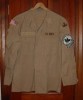  Combat Coat Desert Tan w Velcro Mounts Patches 