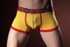  Fashion New CUA Men's Bamboo Fiber Boxer Brief Sexy Underwear 820 Yellow Sz XL 