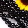  8mm Black Agate Onyx Gemstone Round Loose Bead 15'' inch AAA 