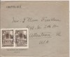  Spain 1930s Imprime Cover to United States with Pair 5c Iberoamericana 