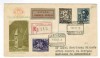  Spain 1948 Registered Airmail Cover Don Quixote 