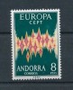  Spanish Andorra 1972 Europa MNH 8P High Value S6522 