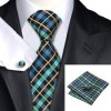  C 358 Mens 100 Silk Neckties Tie Hanky Cufflinks Sets Free Start from $0 01 