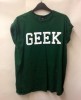  Bottle Green TOPSHOP Geek T Shirt s M 