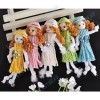  Free SHIP 30pcs Mixed Color Cashmere Dress Satin Ribbon Girl Appliques E7978 