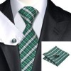  C 319 Mens 100 Silk Neckties Tie Hanky Cufflinks Sets Free Start from $0 01 