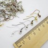  New Mixed Colors Wholesale 100pcs Plated Mixed Earring Hook Coil Ear Wire Fit 