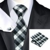  C 384 Mens 100 Silk Neckties Tie Hanky Cufflinks Sets Free Start from $0 01 