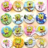  2 Pcs Spongebob Squarepants Assorted 3cm Button Pin Badges Party Bags Toys 