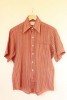  Vtg Men's Colourful Striped T Shirt Top M Oversized s 1970s Hippie Seethrough 