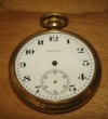  Antique Waltham USA Open Face 12 Size 7J G F Pocketwatch Needs Hands Crystal 