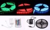  5M 5050 RGB SMD 300pcs LED Waterproof Strip Lamp 24Key Controller Power YO27 