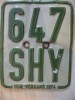  1974 Eisenblech Moped Kennzeichen Versicherungskennzeichen License Plate 