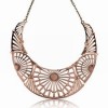  Charm 2013 Ladies Floral Hollow Adjustable Chain Bib Pendant Necklace T02F42K02 