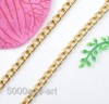  3 Meter Gold Curb Aluminum Open Link Chain Fit Necklace Bracelet Jewelry 