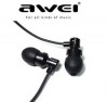  Mini AWEI Super Bass Stereo Headphones Headsets Earbuds for MP3 MP4 PC K80 Black 